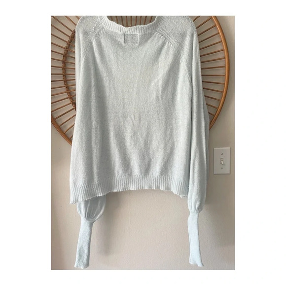 Wildfox RARE White Label Sweater blue skeleton Sz XS - Picture 2 of 8